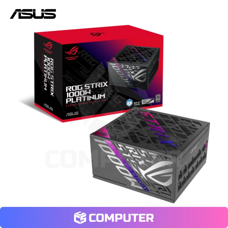 FUENTE DE PODER ASUS ROG STRIX 1000P 1000W 80 PLUS PLATINUM FULL MODULAR ATX 3.1