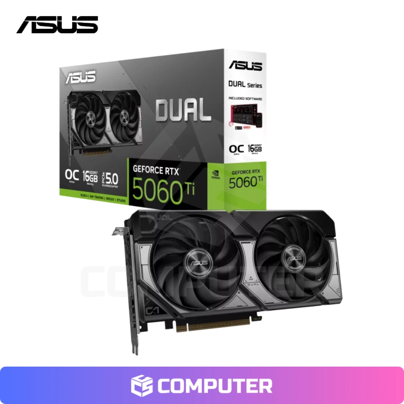 TARJETA DE VIDEO ASUS RTX 5060 TI DUAL OC 16GB GDDR7