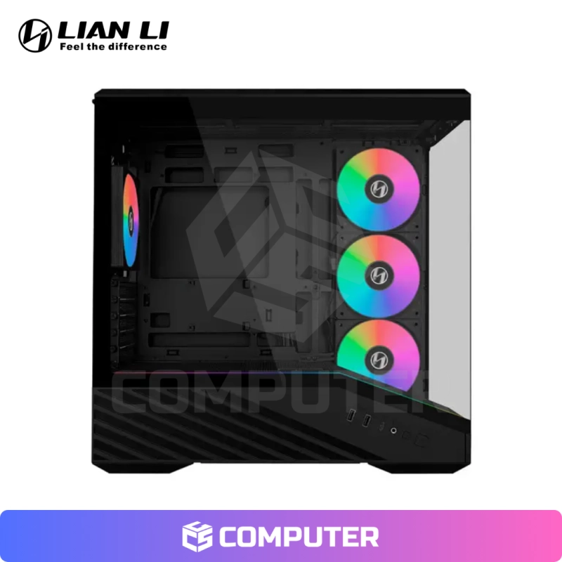 CASE LIAN LI VECTOR V100R BLACK, FAN x4 ARGB, V/TEMPLADO