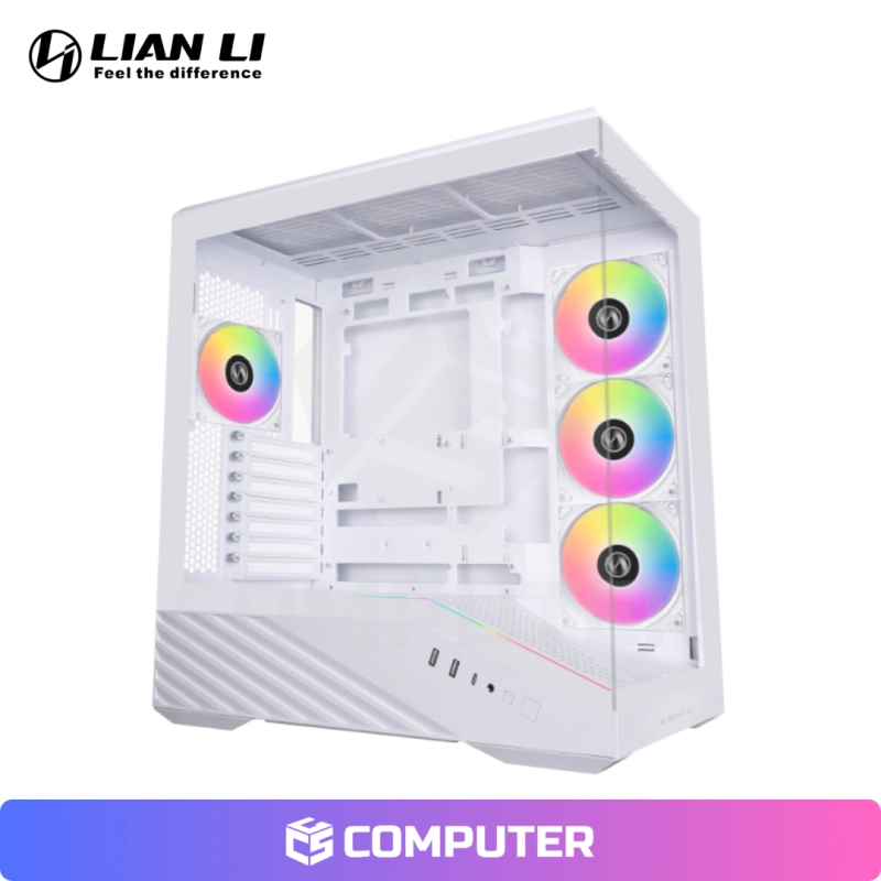 CASE LIAN LI VECTOR V100R WHITE, FAN x4 ARGB, V/TEMPLADO