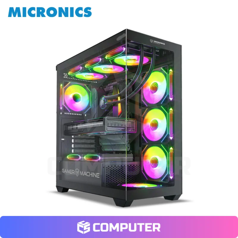 CASE GAMER MICRONICS MATRIX GC808.6 6FAN RGB MICRO