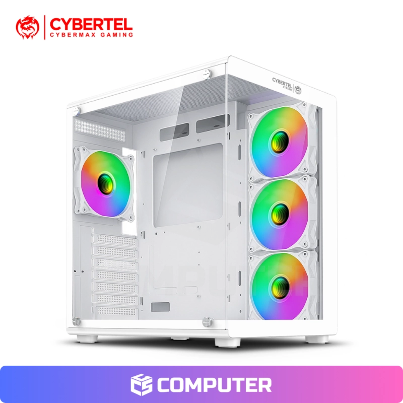 CASE CYBERTEL XTREME CBX C5021 ARGB SIN FUENTE VIDRIO TEMPLADO MID TOWER WHITE