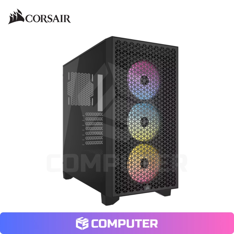 CASE Mid Tower CORSAIR 3000D RGB AIRFLOW BLACK