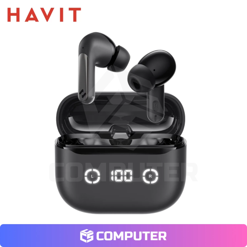 AUDIFONO TWS HAVIT TW984 DISPLAY BLACK