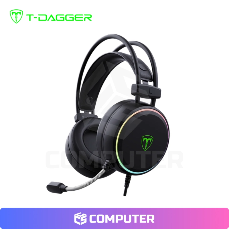 AUDIFONO T-DAGGER SONA T-RGH304 USB 7.1 RGB NEGRO