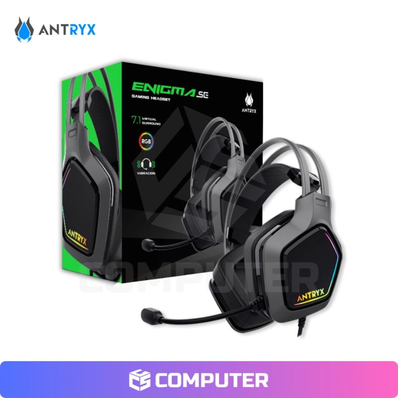 AURICULAR ANTRYX ENIGMA SE GRAY 7.1 VIRTUAL SURROUND RGB