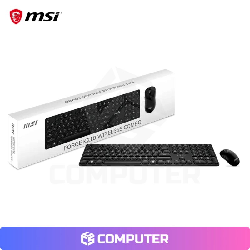 KIT TECLADO MOUSE MSI FORGE K210 WIRELESS