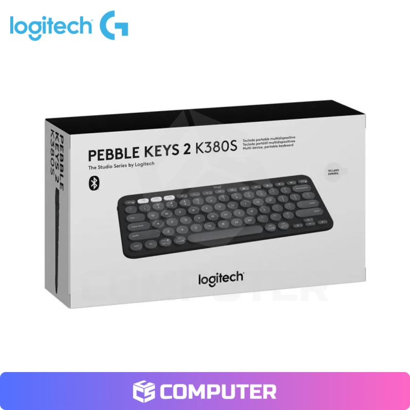 TECLADO MEMBRANA LOGITECH PEBBLE 2 K380S BLUETOOTH/WIRELESS SP GRAPHITE
