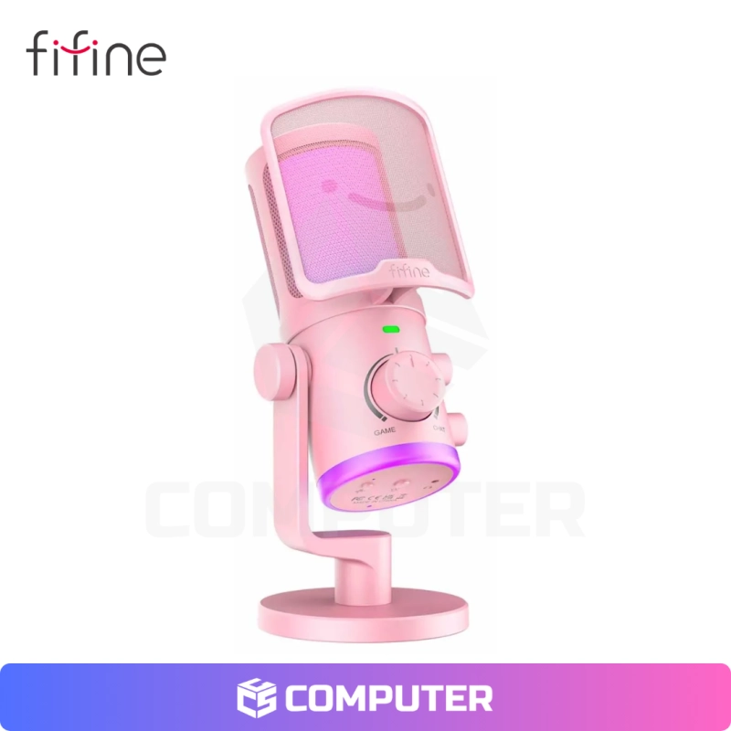 MICROFONO FIFINE AM6 PINK