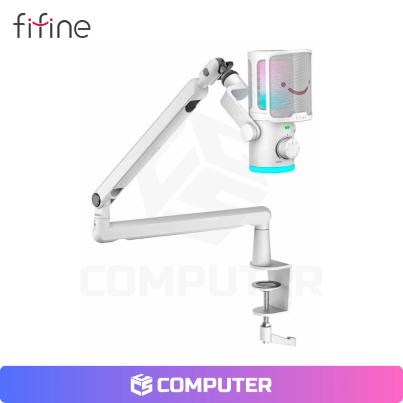 MICROFONO FIFINE TAM6 WHITE + BRAZO