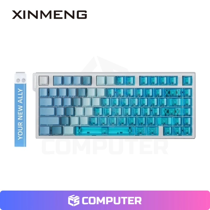 TECLADO MAGNETICO XINMENG BEAT75 ALÁMBRICO 8K AZUL