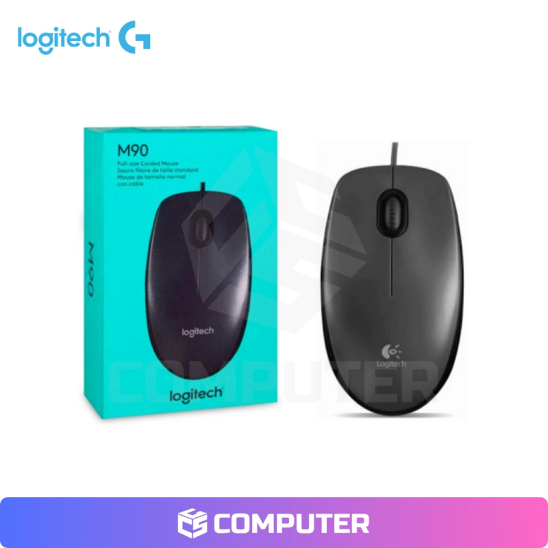 MOUSE LOGITECH M90 USB BLACK/GREY