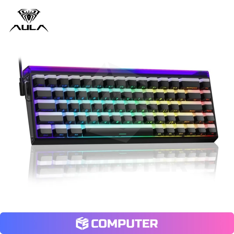TECLADO AULA MAGNETICO HERO68HE BLACK/LIGTH HOUSE