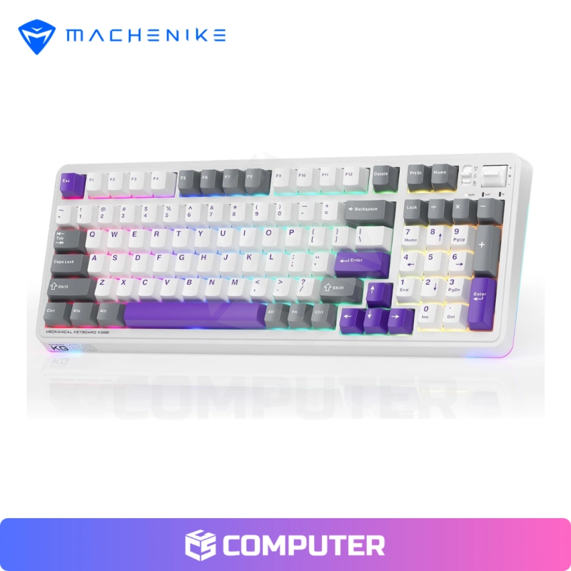 TECLADO MECANICO MACHENIKE KG98  SWITCH MORADO