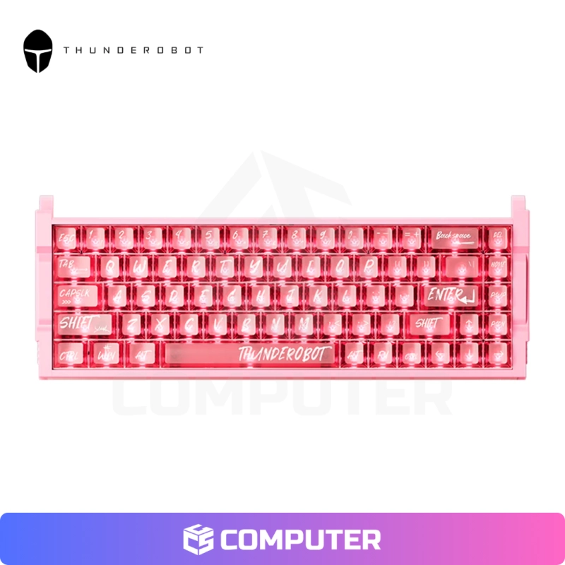 TECLADO MAGNETICO THUNDEROBOT MAGNETIC VIC68 SE ROSADO