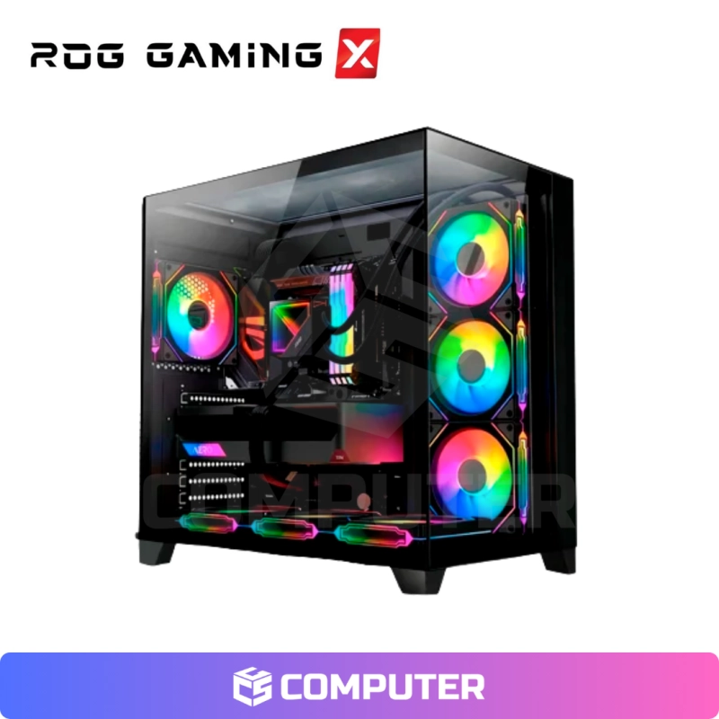 CASE ROGX ULTRA VISION NEGRO 4 FAN ARGB