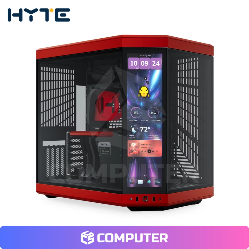 CASE GAMER MT HYTE Y70TTI-RB TOUCH INFINITY BLACK CHERRY 14.9