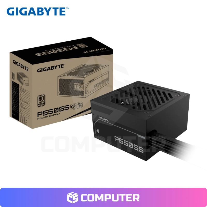 FUENTE DE PODER GIGABYTE P550SS 80 PLUS SILVER BLACK