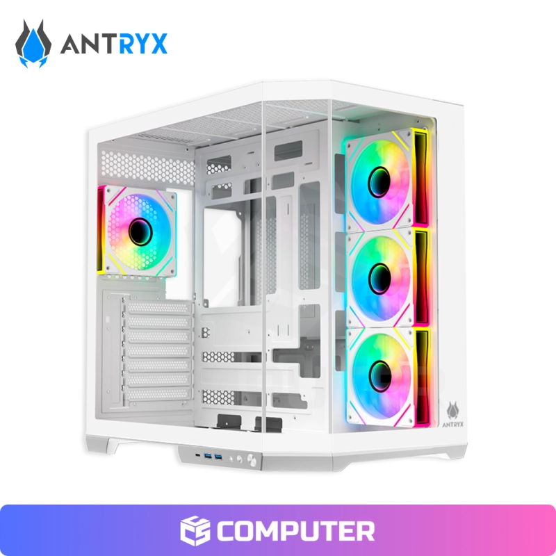 CASE ANTRYX FX 800 WHITE INFINITY ARGB 4FAN USB TIPO-C