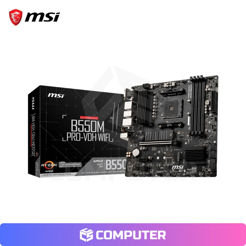 PLACA MADRE MSI B550M PRO VDH WIFI/AM4/AMD