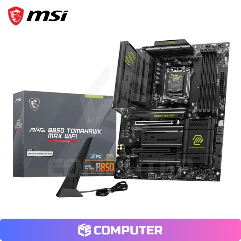 PLACA MADRE MSI MAG B850 TOMAHAWK MAX WIFI /AM5 OEM