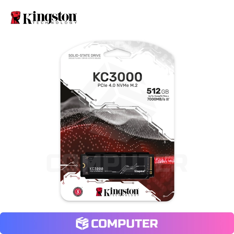 DISCO SOLIDO SSD KINGSTON KC3000 PCLE 4.0 1024GB 7000 MB/S M.2
