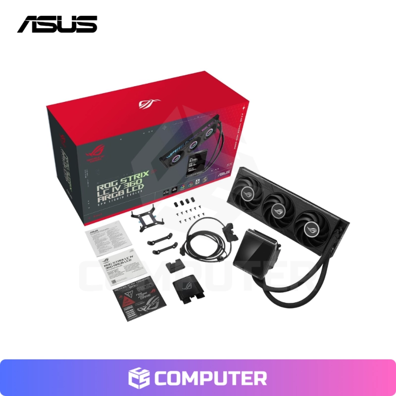 REFRIGERACION LIQUIDA ASUS ROG STRIX LC IV 360 PANTALLA LCD ARGB