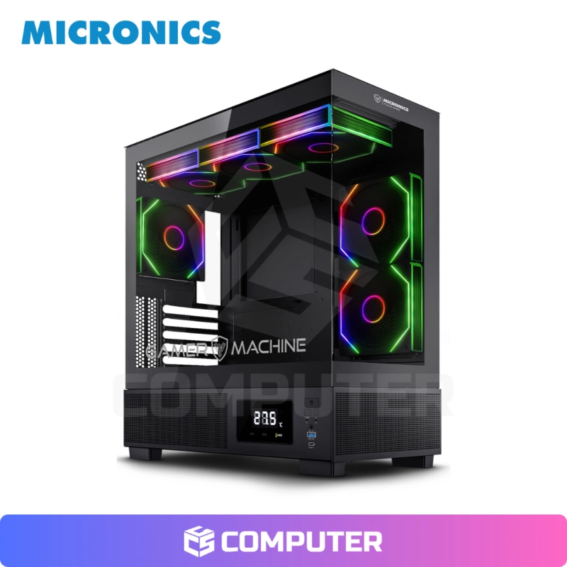 CASE MICRONICS VULKANO MIC FC1001 6FAN AGRB