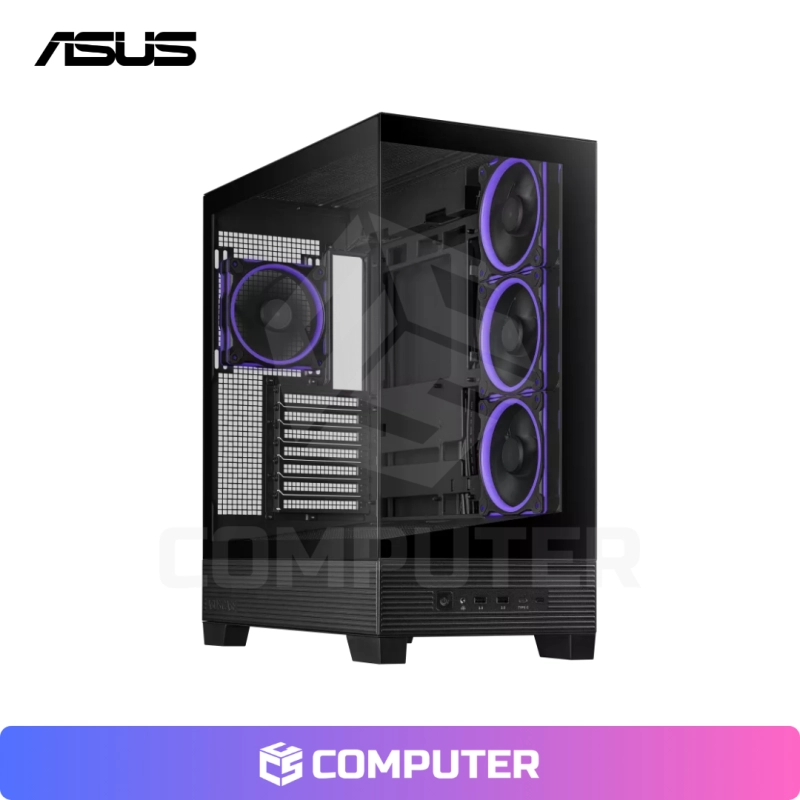 CASE MID TOWER ASUS A31 PLUS ARGB 4FAN BLACK