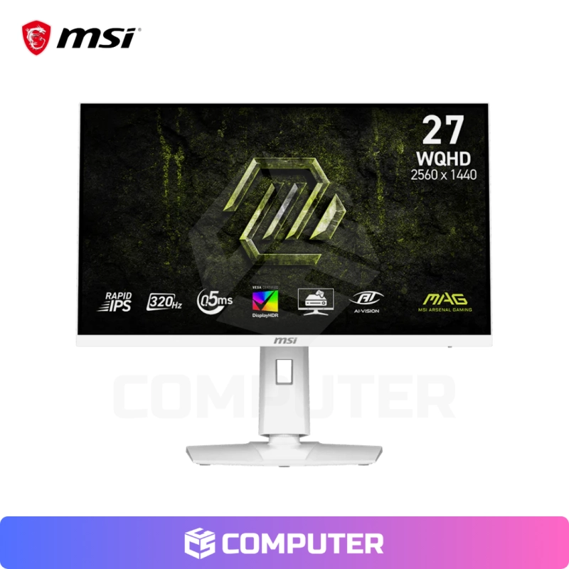 MONITOR MSI MAG 274QRFW X32 2K WQHD 320HZ 0.5MS