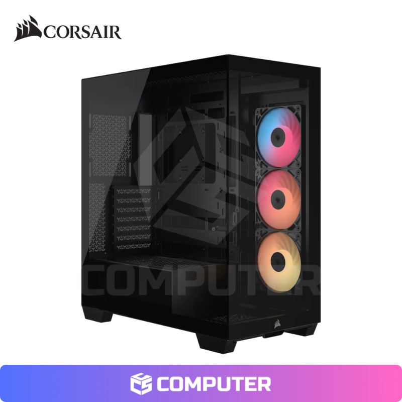 CASE CORSAIR 3500X RS-R ARGB BLACK SIN FUENTE VIDRIO TEMPLADO MID TOWER