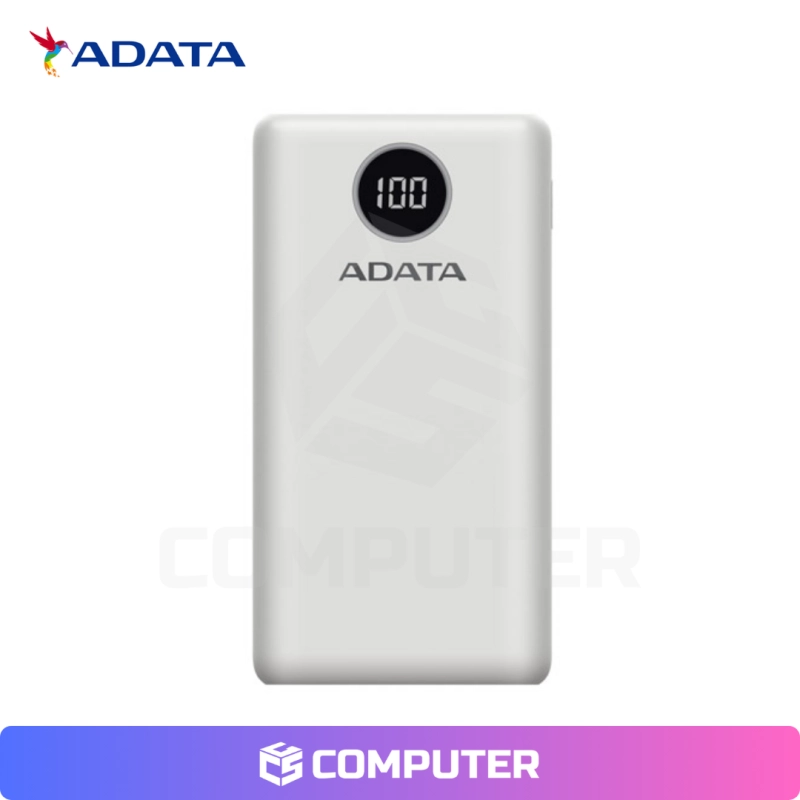 POWER BANK 20000 MAH ADATA P20000QCD WHITE