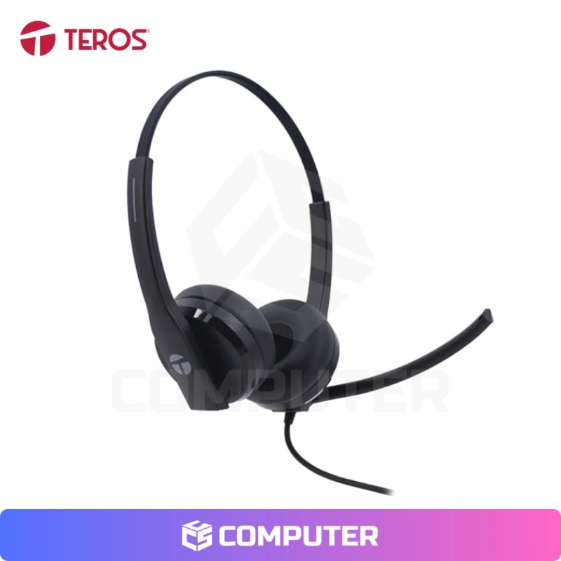 AURICULAR TEROS ( TE-8039CS ) USB | NEGRO