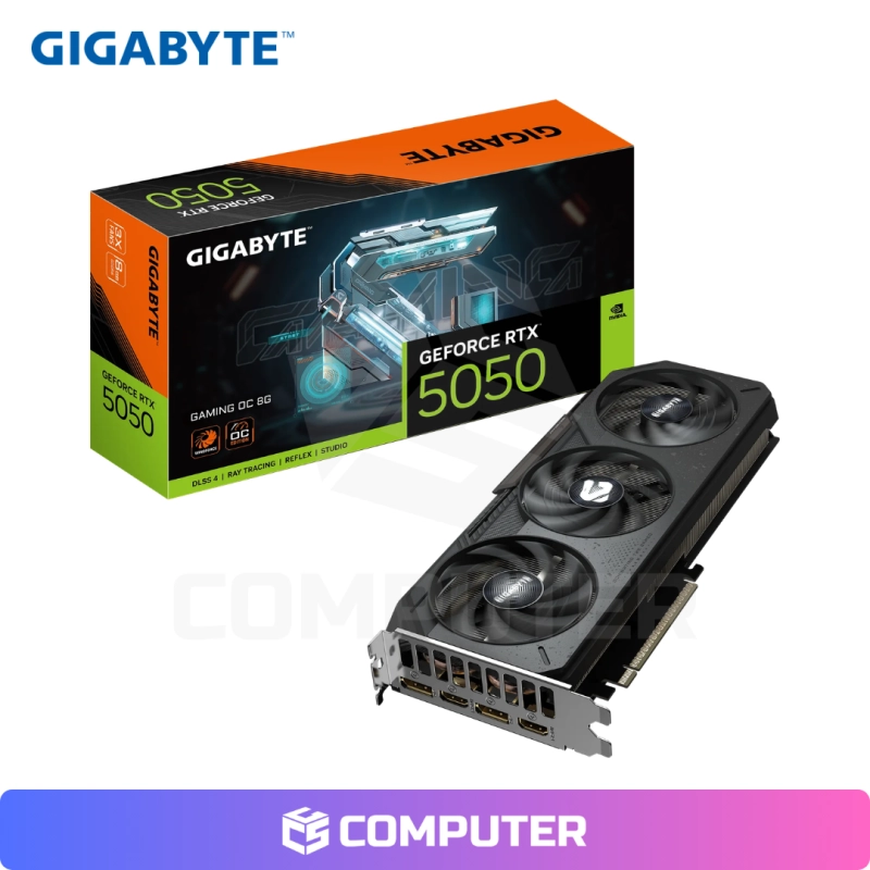 TARJETA DE VIDEO GIGABYTE GEFORCE RTX 5050 GAMING OC 8GB GDDR6