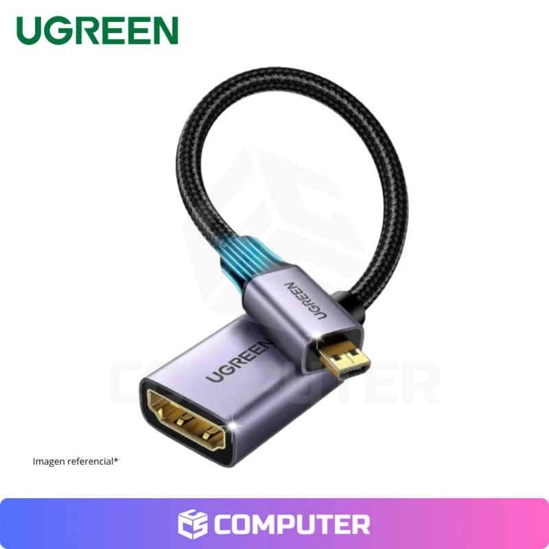 ADAPTADOR UGREEN DE MICROHDMI A HDMI