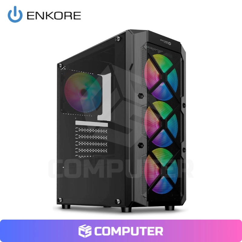 CASE ENKORE WINNER 1  ENK 5002-1 SIN FUENTE VIDRIO TEMPLADO MID TOWER