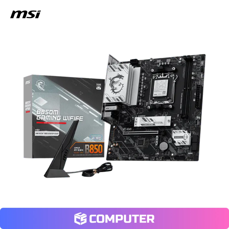 PLACA MADRE MSI B850M GAMING WIFI6E DDR5/AM5