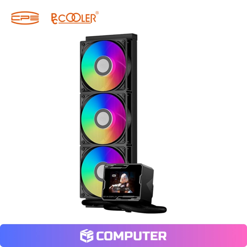 REFRIGERACION LIQUIDA PCCOOLER  GT360M AIO ARGB CON PANTALLA IPS