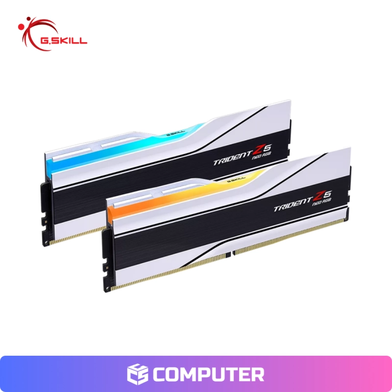 MEMORIA RAM G SKILL TRIDENT Z5 NEO RGB DDR5 64GB (2X32GB) 6000MT/S CL28 WHITE