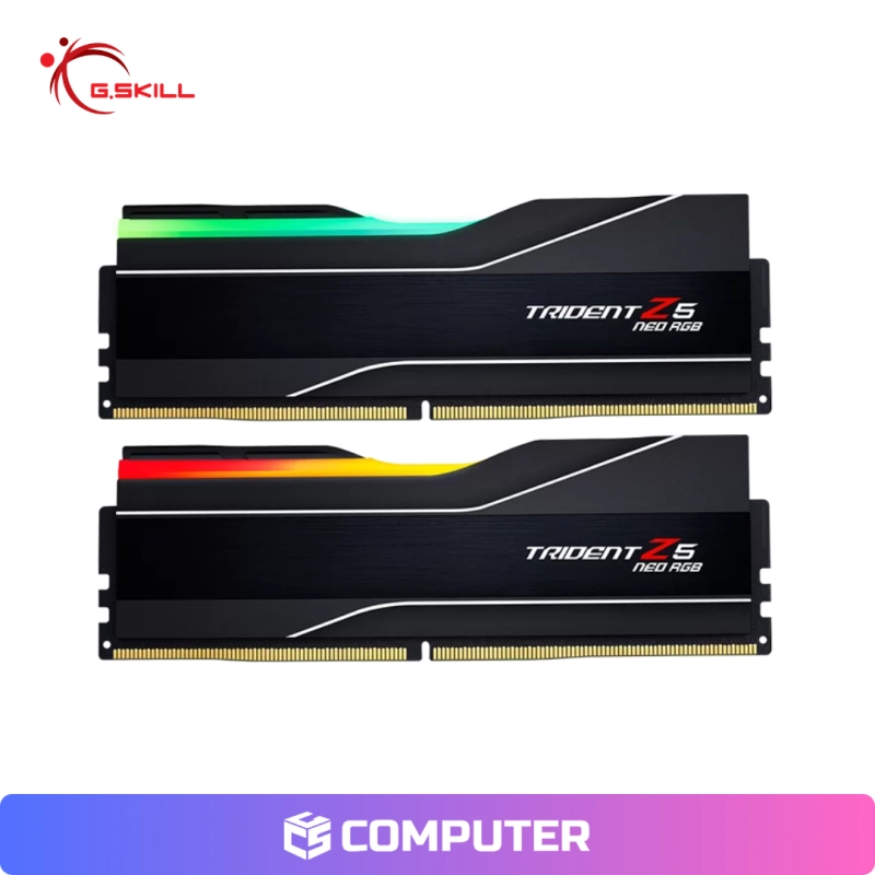 MEMORIA RAM G SKILL TRIDENT Z5 NEO RGB DDR5 64GB (2X32GB) 6000MT/S CL30 BLACK