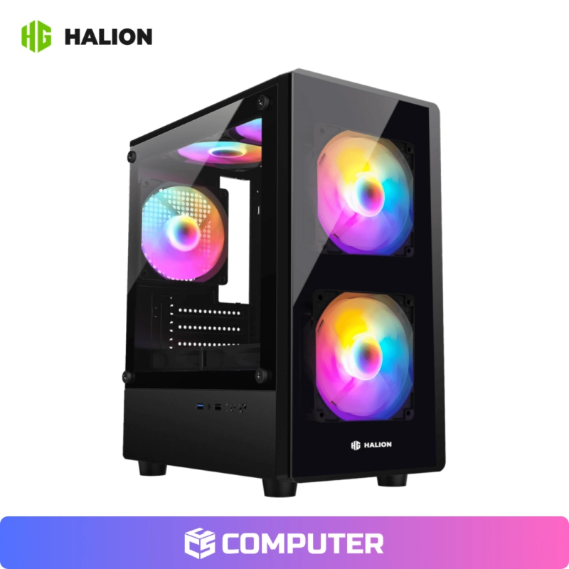 CASE GAMER HALION LUNA P25 S/F 3FAN RGB