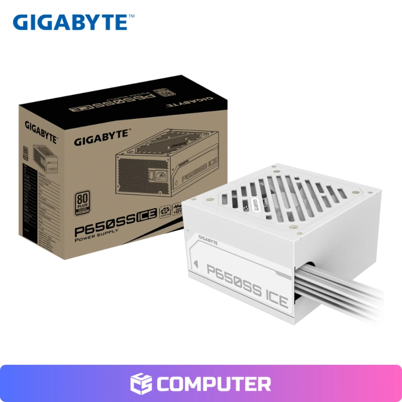FUENTE GIGABYTE P650SS ICE 650W WHITE 80 PLUS SILVER
