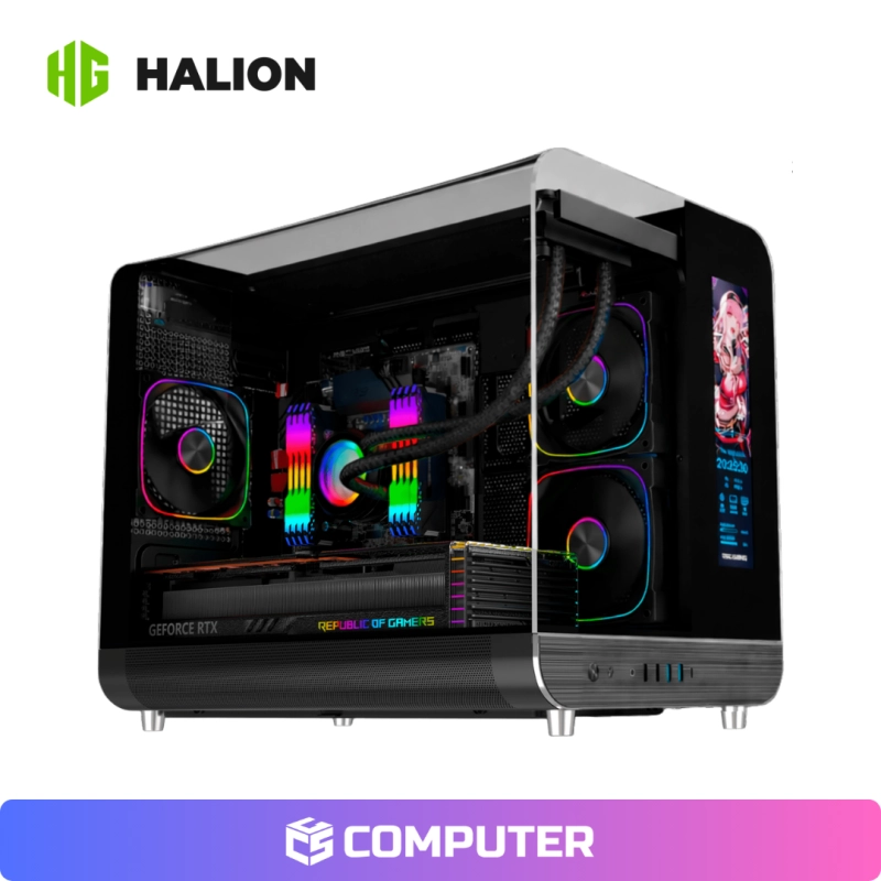 CASE GAMER ESGAMING AIRCRAFT 007 S/F LCD DISPLAY 3FAN ARGB