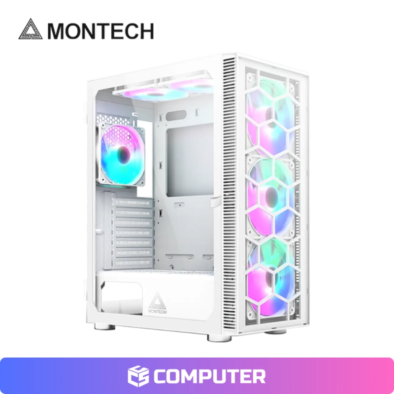 CASE MONTECH X3 GLASS WHITE OPEN BOX