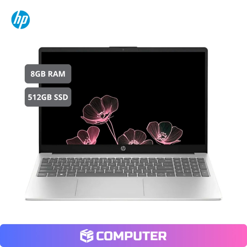 LAPTOP HP 15-FC0146DX | 8GB RAM | 512GB SSD | RADEON GRAPHICS