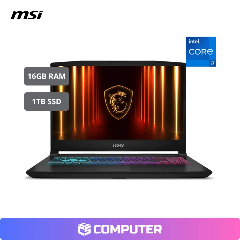 LAPTOP GAMER MSI KATANA 15 B14WGK-293US | I7-14650HX | 16GB RAM | 1TB SSD | RTX 5070 8GB