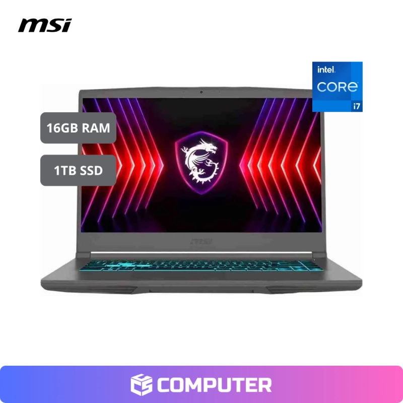 LAPTOP GAMER MSI B13VEK-1675US | I7-13620H | 16GB RAM | 1TB SSD | RTX 4050 6GB