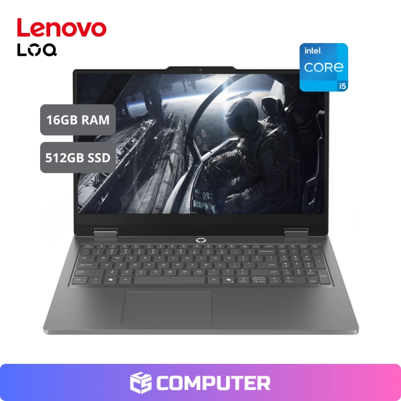 LAPTOP GAMER LENOVO 15IRX11 (83SC0055LM) | I5-13450HX | 16GB RAM | 512GB SSD | RTX 5050 8GB