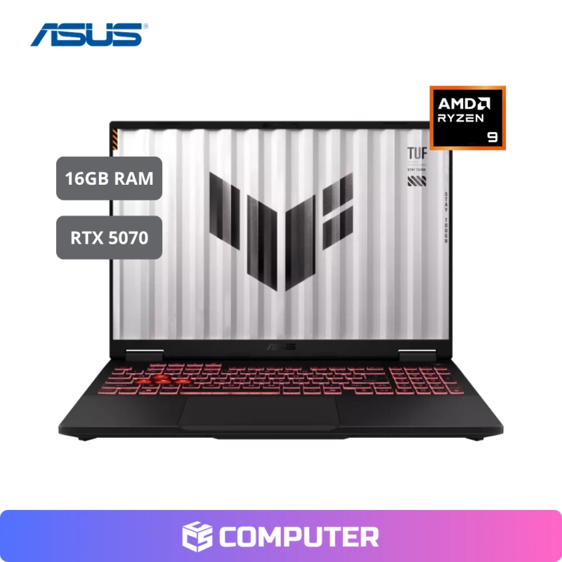 LAPTOP GAMER ASUS TUF GAMING A16 FA608UP-A16-R95070 | R9-270 | 16GB RAM | RTX 5070 8GB