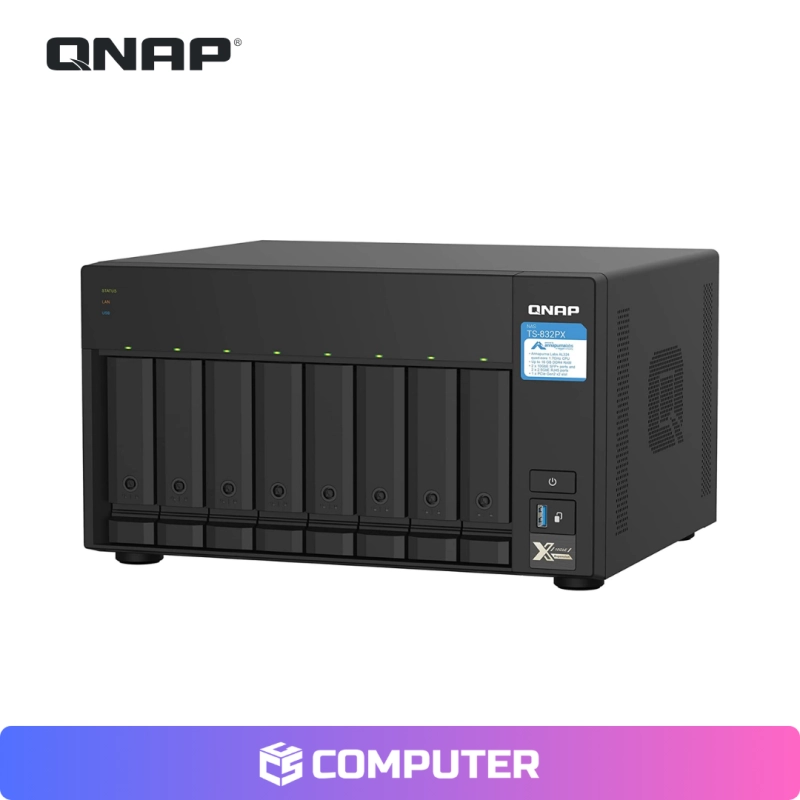 ALMACENAMIENTO NAS QNAP 0TB QNAP TS-832PX-4G 8BAHIAS